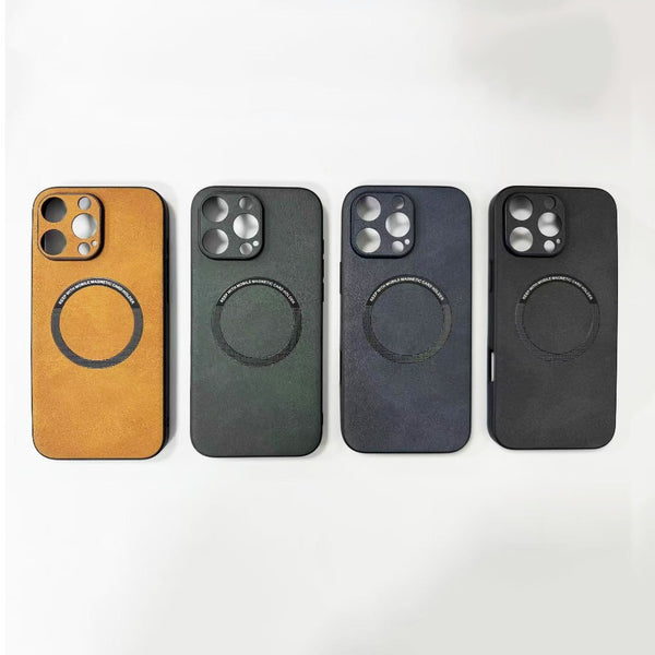 Phone Case - High-End Leather Phone Cases That Are Shock-Resistant And Compatible with Magsafe, Designed for Various for iphone Models Including The 17 Pro Max, 17, Air, 16 Pro, 16, 15 Plus, 15 Pro, 14 Plus, 14 Pro Max, And The 11, 12, 13