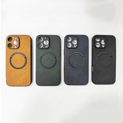 Phone Case - High-End Leather Phone Cases That Are Shock-Resistant And Compatible with Magsafe, Designed for Various for iphone Models Including The 17 Pro Max, 17, Air, 16 Pro, 16, 15 Plus, 15 Pro, 14 Plus, 14 Pro Max, And The 11, 12, 13