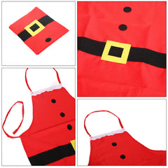 Christmas Aprons - Adjustable Kitchen Cooking Apron - Santa Claus Chef Apron