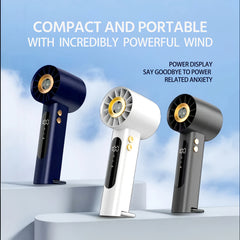 2025 New High-Speed Portable Handheld Fan, 1800mAh Long-Lasting