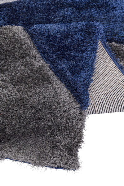 Luxury Soft Shaggy Area Rug – Modern Non-Shedding Geometric Triangles Design, High-Pile Plush Living Room Carpets, Large Thick Rug for Bedroom, Kitchen, Lounge & Home Décor – Contemporary Floor Rug & Mats