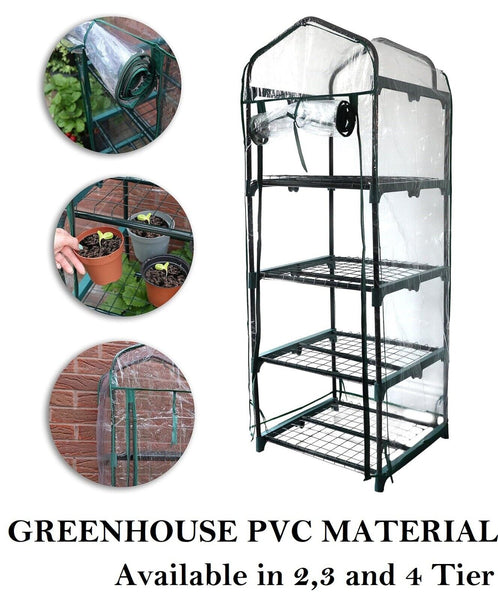 Greenhouse Indoor/Outdoor Use PVC Material Perfect to Storge Flower Pots, Plants