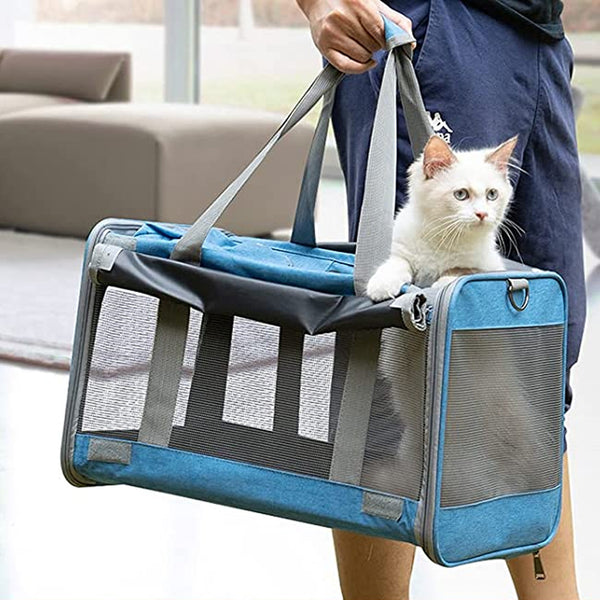 Large Pet Carrier Bag Portable Soft Fabric Fold Dog Cat Puppy Travel Bag in UK