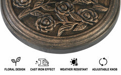 Garden Parasol Base Cast Iron Round Umbrella Stand Patio Outdoor Heavy 9.5kg New