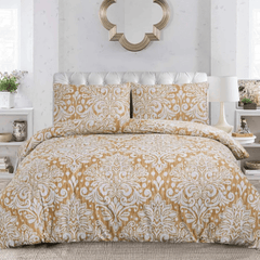 Premium Microfiber Printed Duvet Quilt Cover Set – Floral Patchwork Bedding, Single to Super King
