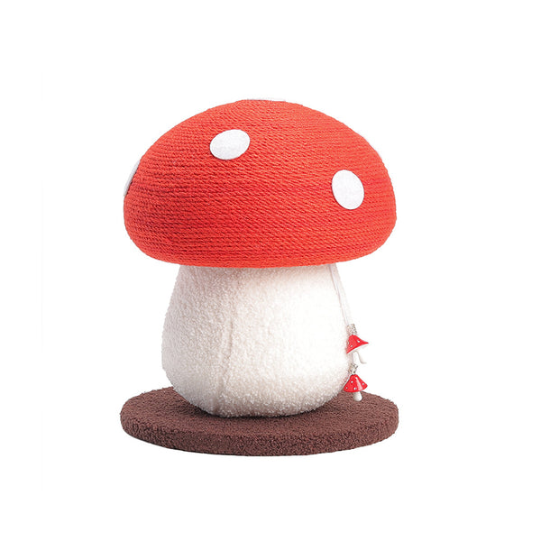 Creative Scratching Post Mushroom Cat Scratching Post Cute Mushroom Scratch Pad Cat Scratcher for Indoor Cats 28*28*34cm