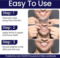Professional Teeth Whitening Strips,28 Non-Sensitive, Safe for Enamel, anti Slip, Dentist Formulated Teeth Whitener Strips, Adavance Pap Whitening Stripes