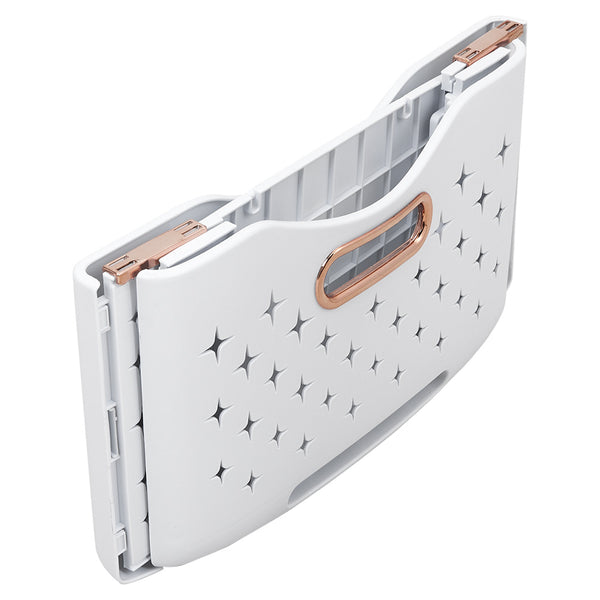 Three-Tier Laundry Basket with Wheels and Handle, Collapsible and Foldable Plastic Clothes Storage Bin, Portable Bathroom Storage Rack, Multifunctional Kitchen Organizer Basket. Compact Design, Sturdy and Durable. Dimensions: 39cm W x 29cm D x 115cm H.