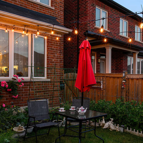 Feit 48Ft (14.6M) 24 LED Indoor/Outdoor Weatherproof String Lights Set