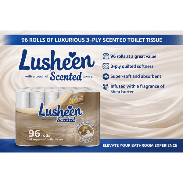 96 Rolls Toilet Tissue – 3 Ply – Extra Long 150 Sheets – Soft & Strong Bulk Pack – Long Lasting Family Size