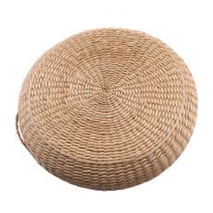 10cm Thicken Straw Cushion, Solid Round Seat Cushions Chair Pad Pillow Seat Soft Tatami Floor Cushion for Yoga Meditation Living Room Balcony Office Outdoor 40cm/50cm