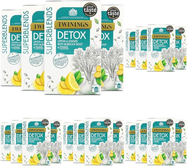 Twinings Advent Calendar 2025 Premium Tea Selection, 24 Delightful Green & Herbal Infusion Tea Bags