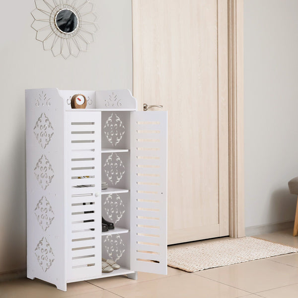 5-Level Wooden Shoe Storage Shelf Organizer for Footwear