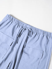 Circle 3pcs Set Standard Size Women's Shorts Casual Beach Pants with Pockets