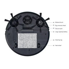4 Motor Powerful Robot Vacuum and Mop Self Cleaning Station Uses Only Water for Strong Scrubbing and Suction