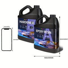 FUNEPOXY Epoxy Resin Kit 1:1 Crystal Clear Epoxy Resin for Table Top 500ml/1L/2L/4L/8L