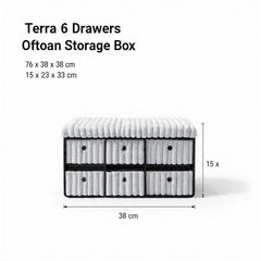 Terra 6 Drawer Folding Ottoman Storage Bench, Ribbed Faux Fur Rectangular Storage Box with Lid, Soft Upholstered Footstool for Bedroom, Hallway & Living Room, Clothes, Toy & Blanket Storage