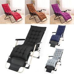 1pc Extra Long Recliner Cushion with Thick - Heavy-Duty Comfort for Rocking Chairs, Living Room, Office, Outdoor - Easy-Clean Cushion in Gray/Black/Navy/Red/ - Compatible with Lazy Boy, Garden, Patio Furniture - Hand Washable - Ideal for Reading, Watching