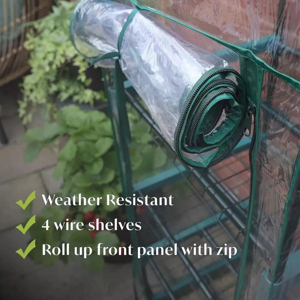 Greenhouse Indoor/Outdoor Use PVC Material Perfect to Storge Flower Pots, Plants