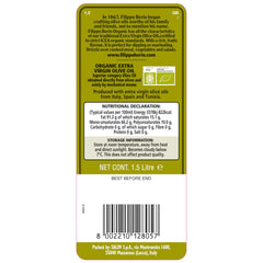 Filippo Berio Organic Extra Virgin Olive Oil, 1.5L