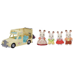 Sylvanian Families Family Campervan & Chocolate Rabbit Family Bundle (3+ Years)