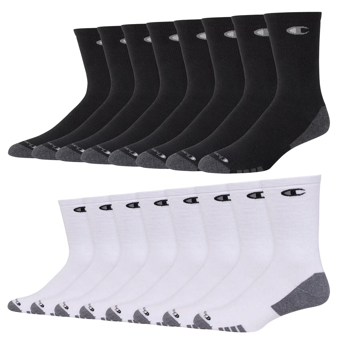 Champion Men'S Crew Sock, 8 Pack