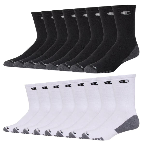 Champion Men'S Crew Sock, 8 Pack
