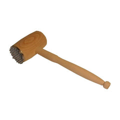 Premium Wooden Meat Tenderizer Mallet - Dual-Sided Professional Hammer for Steak, Chicken & Pork - Heavy Duty Beechwood Kitchen Tool