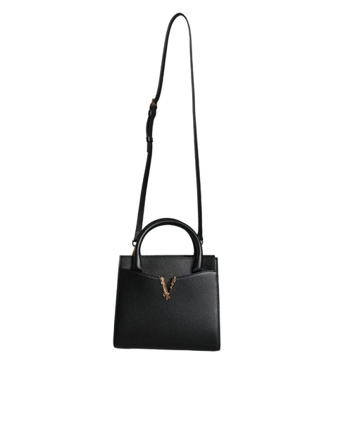 Versace La Medusa Crossbody Bag Black Leather Wo