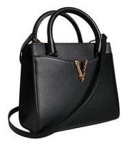 Versace La Medusa Crossbody Bag Black Leather Wo