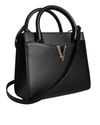 Versace La Medusa Crossbody Bag Black Leather Wo