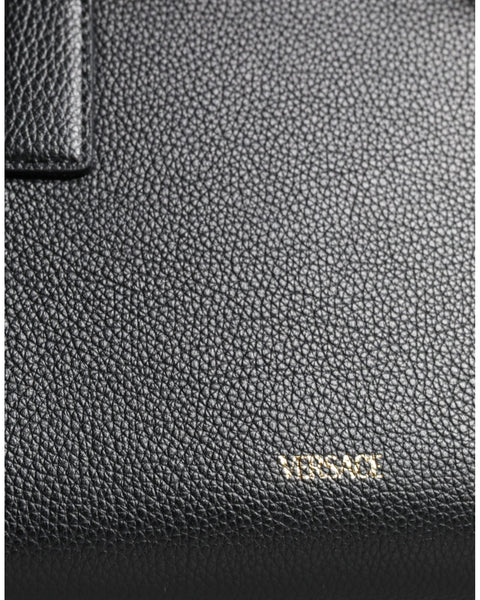 Versace La Medusa Crossbody Bag Black Leather Wo