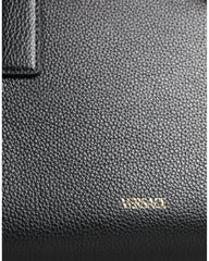 Versace La Medusa Crossbody Bag Black Leather Wo