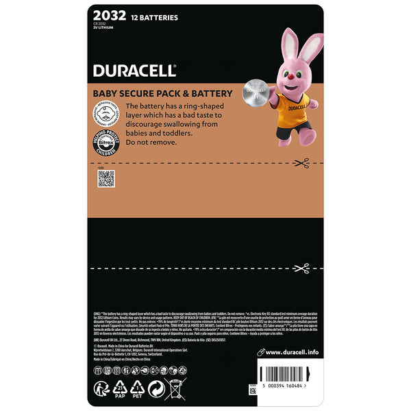 Duracell Speciality 2032 Lithium Coin Battery - 12 Pack