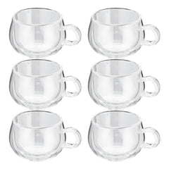 Judge Double Walled Cappuccino Glass Set, 225ml 6 piece