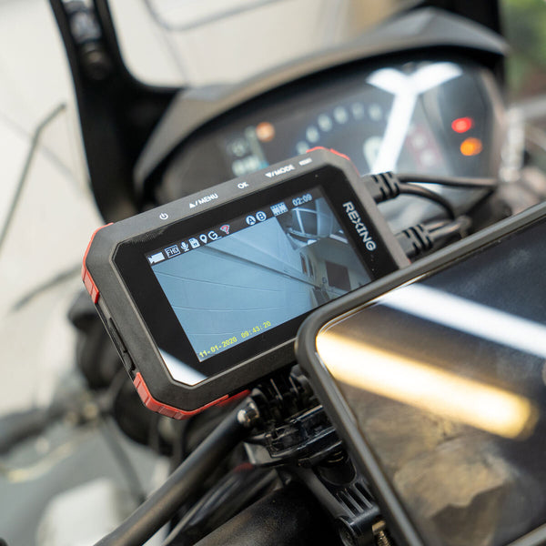 Rexing MTC1 Dual Camera Motorcycle Dash Cam Bundle