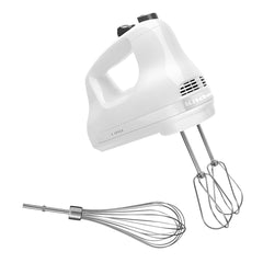 KitchenAid Classic 5 Speed Hand Mixer in White, 5KHM5110BWH