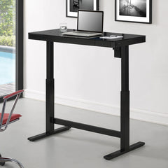 Tresanti Power Adjustable Height Tech Desk, Black