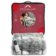Dreamland Relaxwell Deluxe Faux Fur Heated Throw, Fallow Deer