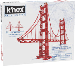 K'NEX 40 Inch Long (102cm) Architecture Golden Gate Bridge Building Set (9+ Years)