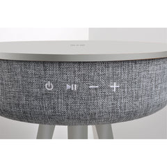 TouchDown Designer Speaker Table with Wireless Charging French Grey