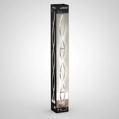 Artika Chrome Swirl LED Floor Lamp