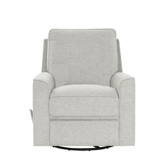 True Innovations Paxley Grey Fabric Swivel Recliner Chair