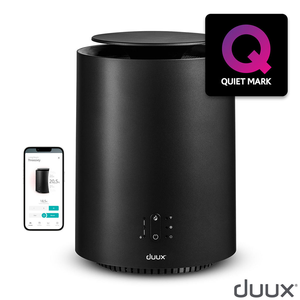 Duux Threesixty 2 Smart Fan Heater in Black, DXCH30UK
