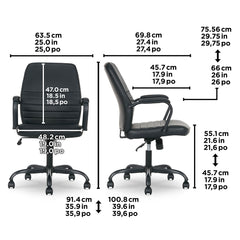 True Innovations Office Task Chair, Black