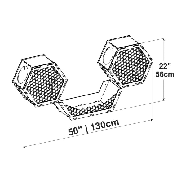 Hexagon set “Symmetry” – Dark