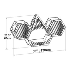 “Condo” Hexagon house set – (Light)