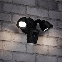 Ring Hardwired Floodlight Cam Plus in Black - 2 Pack