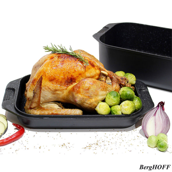 BergHOFF Eurocast Double Roasting Pan for Christmas Dinner