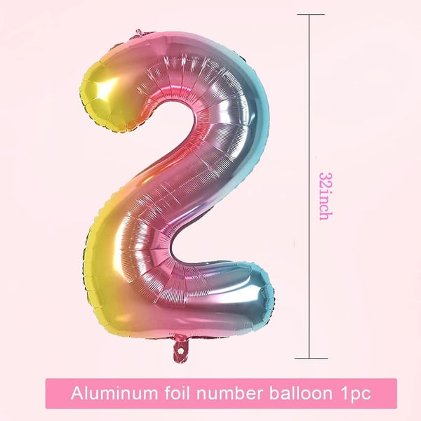 6 PCS Unicorn Theme Foil Balloons for Birthday Party  (Any Age)